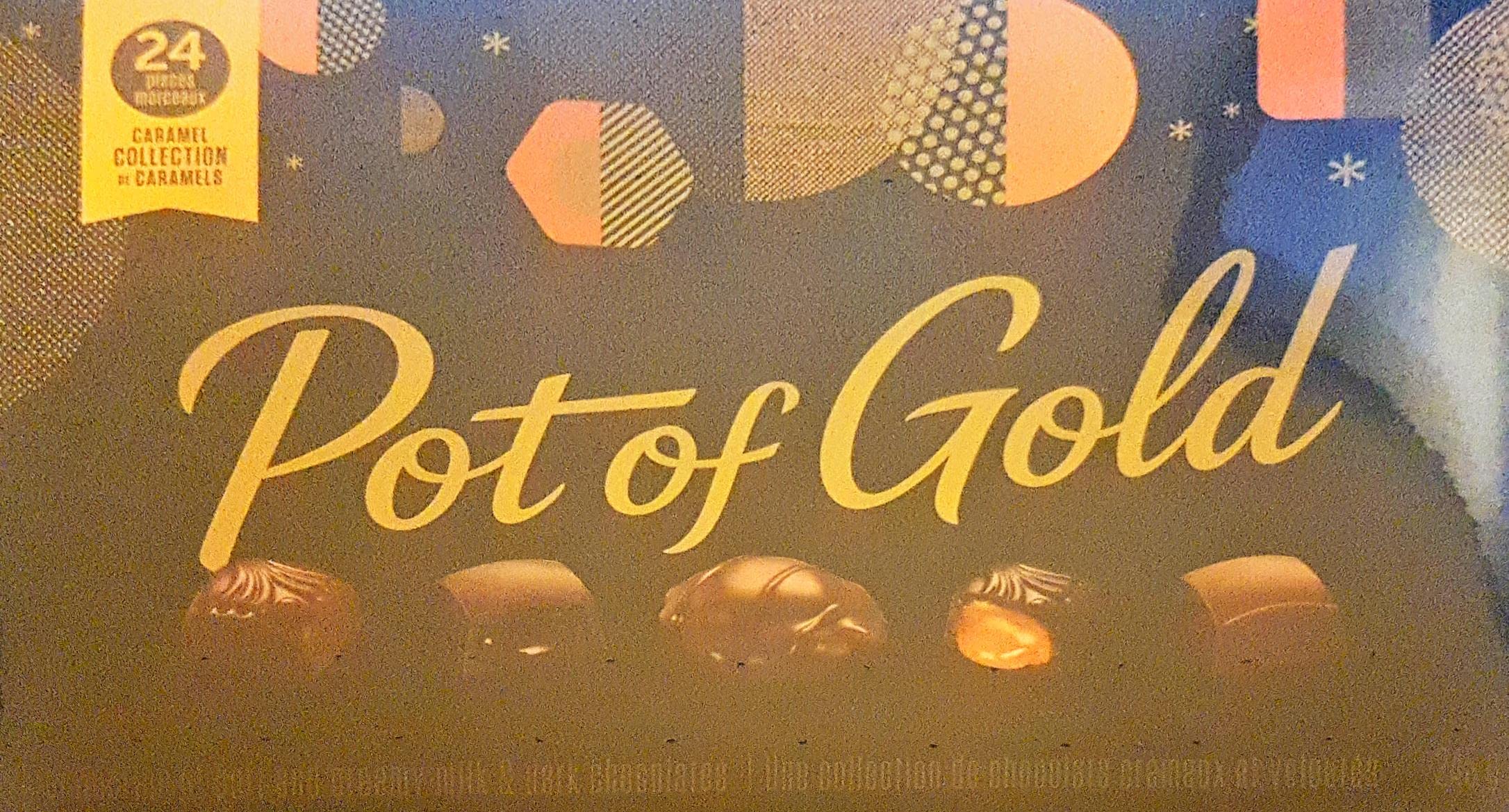 pot of gold, sweet chocolate box festive holiday party gift